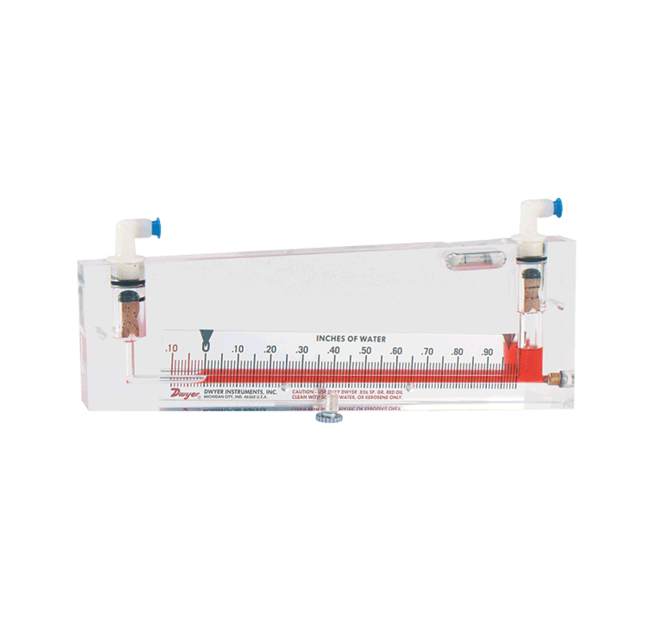 Dwyer Air filter with inclined differential pressure gauge, 250-AF series