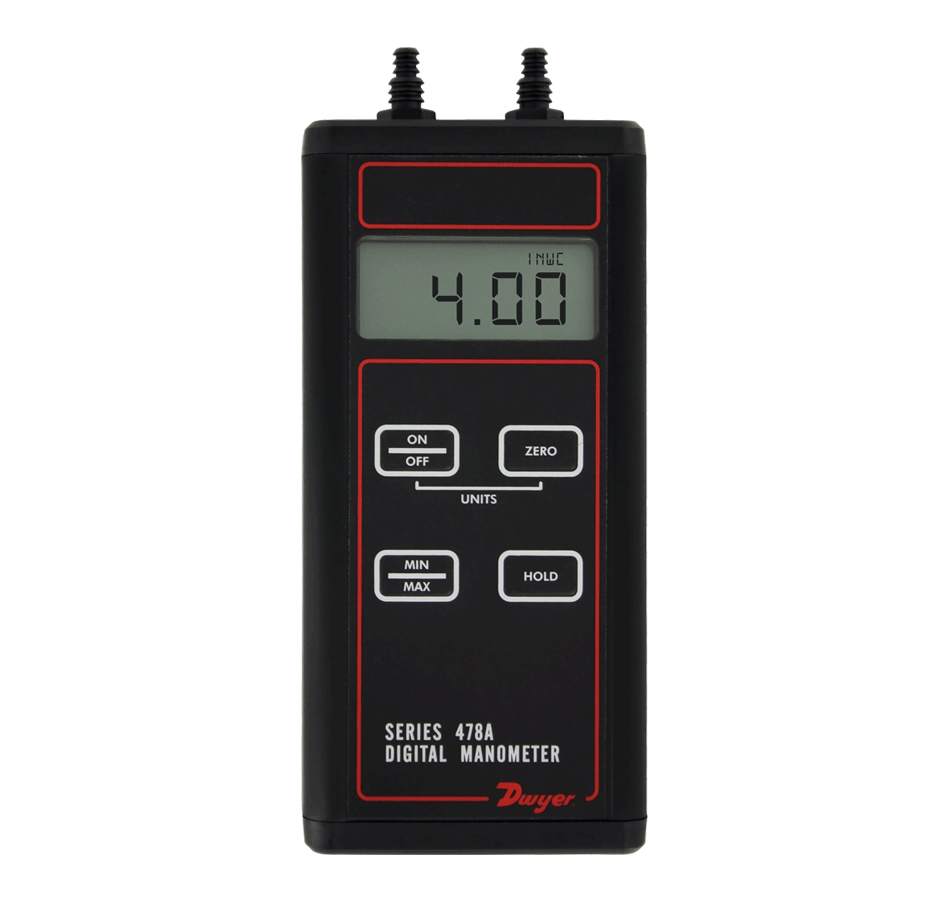 Dwyer Digital Pressure Gauge and Digital Differential Pressure Gauge 476A/478A Series