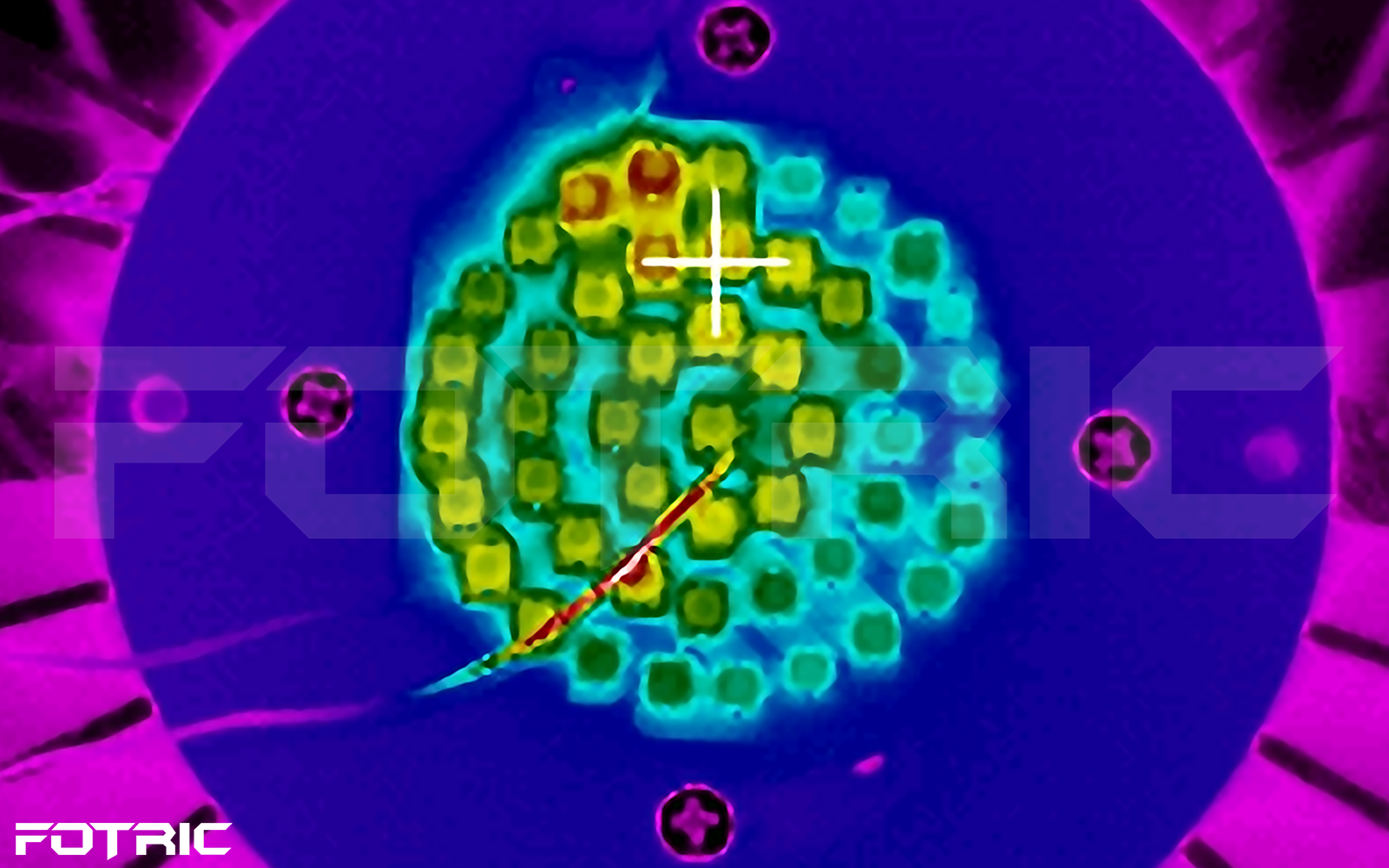 热像仪测量LED灯具热分布