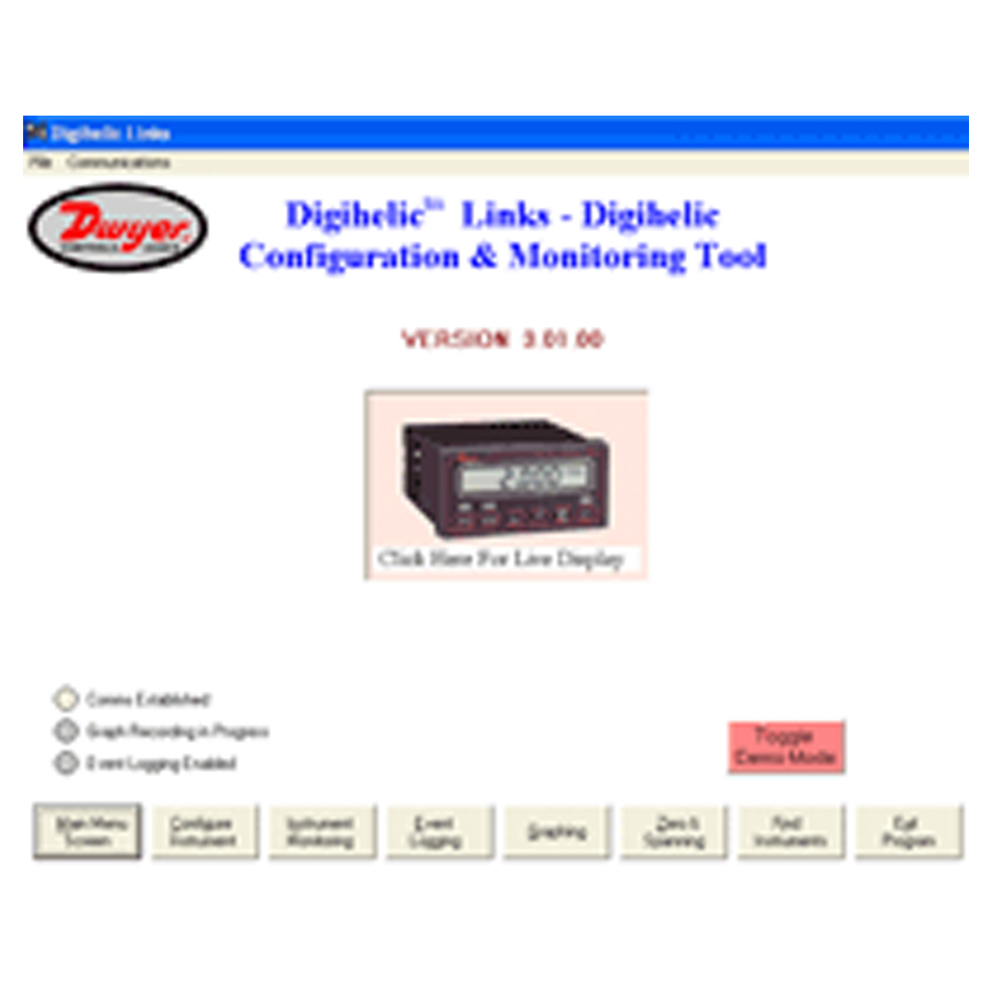 Dwyer 数据采集软件 Digihelic Links 型