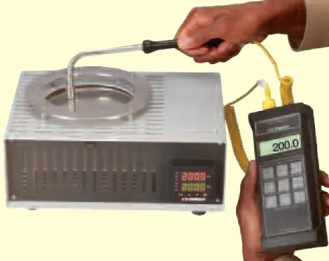 CL1600表面探头测试仪|omega表面探头校准仪使用举例